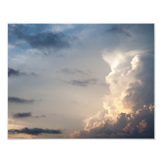Thunderhead Cloud Heaven Sky Storm Clouds Foto Afdruk (Voorkant)
