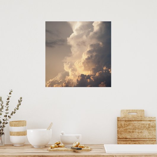 Thunderhead Cloud Heaven Sky Storm Clouds Poster (Keuken)