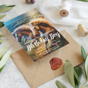 Thundering Hooves: Een kudde paarden in beweging Briefkaart