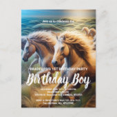 Thundering Hooves: Een kudde paarden in beweging Briefkaart (Voorkant)