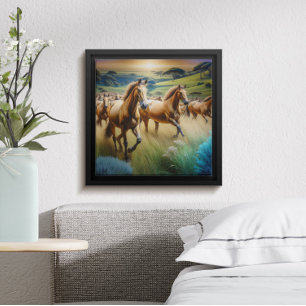 Thundering Hooves: Een kudde paarden in beweging Poster