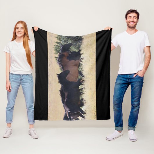 Thundering Mustangs Deken (In situ)