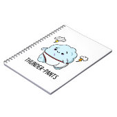 Thunderpants Funny Cloud Underwear Pun Notitieboek (Linkerzijde)