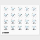 Thunderpants Grappige Cloud Weer Pun Ronde Sticker (Vel)