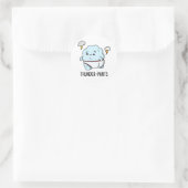 Thunderpants Grappige Cloud Weer Pun Ronde Sticker (Tas)