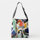 Thundershower Modernistische Schoudertas Crossbody Tas (Achterkant)