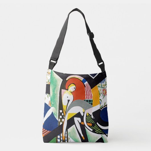 Thundershower Modernistische Schoudertas Crossbody Tas (Voorkant)