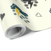 "Thunderstorm Elegance: ☁️en ⚡ Inpakpapier. Cadeaupapier (Rol Hoek)