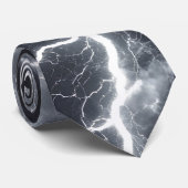 Thunderstorm Tie/Krawatte mit Blitzd Stropdas (Opgerold)