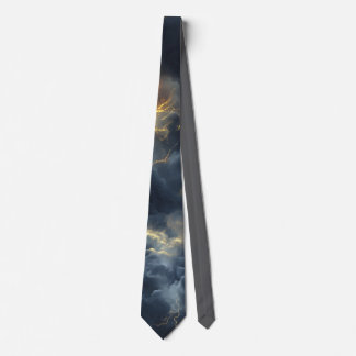 Thunderstorm Tie/Krawatte mit Blitzd Stropdas