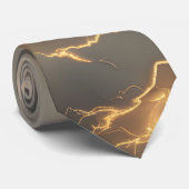 Thunderstorm Tie/Krawatte mit Blitzd Stropdas (Opgerold)