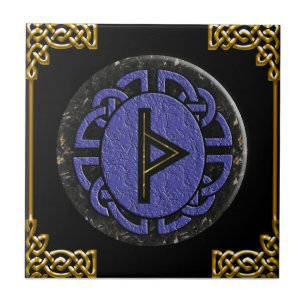 " thuraz elder futhark " tegeltje