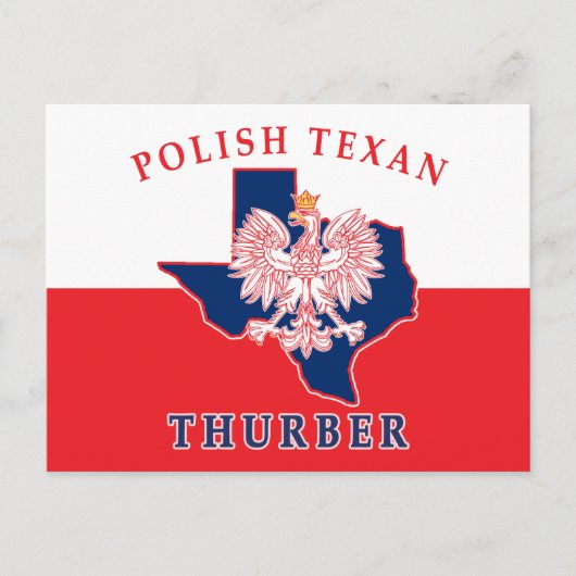 Thurber Poland Texan Briefkaart (Voorkant)