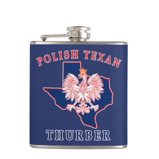 Thurber Poland Texan Heupfles (Voorkant)