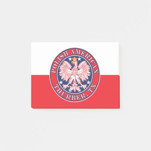 Thurber Texas Poolse Amerikaanse adelaar Post-it® Notes (Voorkant)