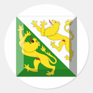 Thurgau Flag Gem Ronde Sticker