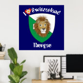 Thurgau Schweiz Suisse Poster (Bureau à domicile)