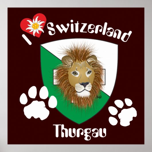 Thurgau Schweiz Suisse Poster (Devant)