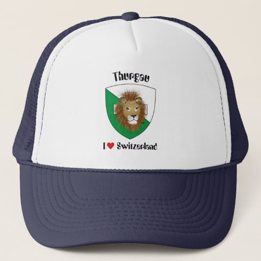 Thurgau Schweiz Suisse Svizzera Zwitserland Mütze Trucker Pet (Voorkant)