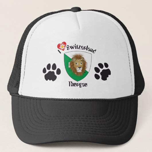 Thurgau Schweiz Suisse Svizzera Zwitserland Mütze Trucker Pet (Voorkant)