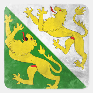 Thurgau Vierkante Sticker