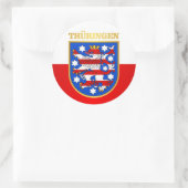 Thuringen (Thuringia) Ronde Sticker (Tas)
