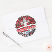 Thüringen Thüringisch Schweizer Schweiz Baum Ronde Sticker (Envelop)