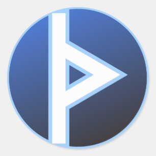 Thurisaz Thurs Thorn Rune Ronde Sticker