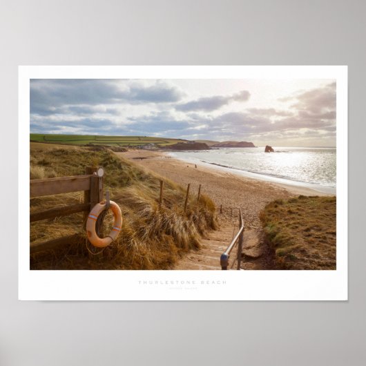 Thurlestone Beach Poster (Voorkant)