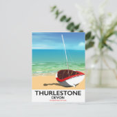 Thurlestone South Devon reisposter Briefkaart (Staand voorkant)