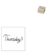 Thursday Weekday Journal Design Rubberstempel (Gestempeld)