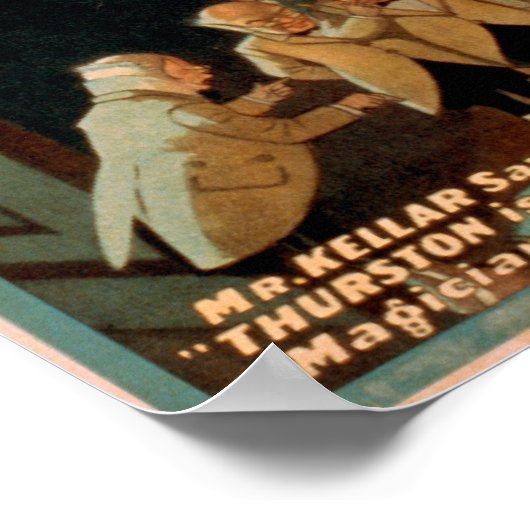 Thurston de Grote Magicus met Devil Magic Poster (Hoek)