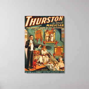 Thurston - Demons & Donkey Vanish Trick Magic Canvas Afdruk