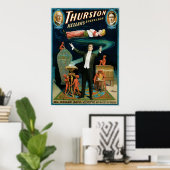 Thurston ~ Kellar's opvolger  Magische Wet Poster (Thuiskantoor)
