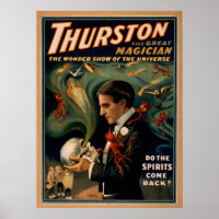 THURSTON Magicien Illusionniste VAUDEVILLE Poster