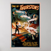 THURSTON Magicien Illusionniste VAUDEVILLE Poster (Devant)