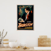 THURSTON Magicien Illusionniste VAUDEVILLE Poster (Cuisine)