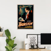 THURSTON Magicien Illusionniste VAUDEVILLE Poster (Bureau à domicile)