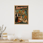 THURSTON Magicische illusionist VAUDEVILLE Poster (Keuken)