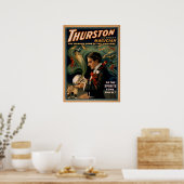 THURSTON Magicische illusionist VAUDEVILLE Poster (Keuken)
