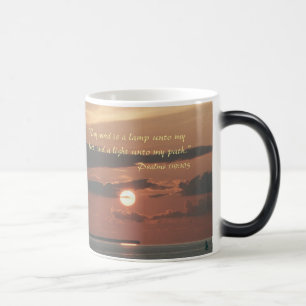"Thy mot est une lampe tasse d'écriture sainte à