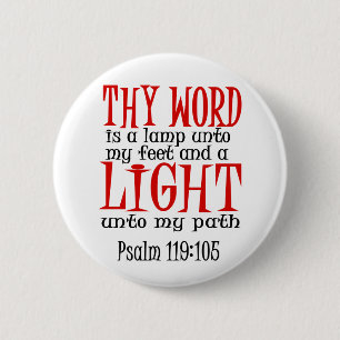 Thy Word is een lamp Ronde Button 5,7 Cm