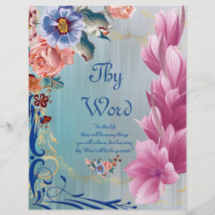 Thy Word Poem-gepersonaliseerd papier