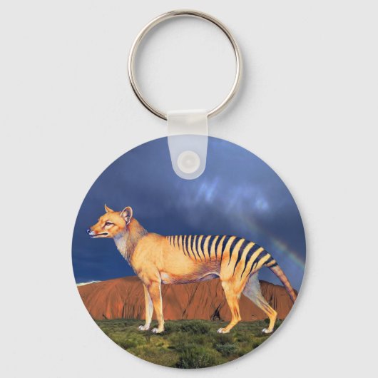 Thylacine (Tasmaanse tijger) Sleutelhanger (Voorkant)