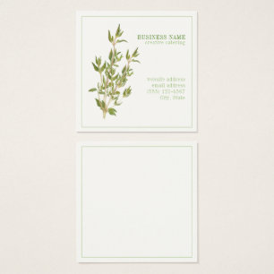 THYME 2.5 Carré Carte de visite