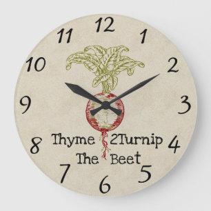 Thyme 2Turnip de muur van het Beet Klok