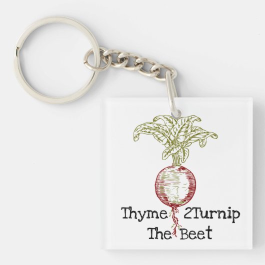 Thyme 2Turnip the Beet Sleutelhanger (voorkant)