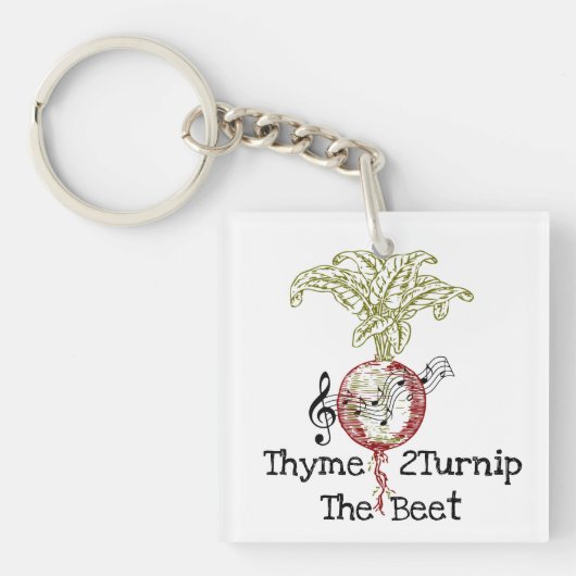 Thyme 2Turnip the Beet Sleutelhanger (voorkant)