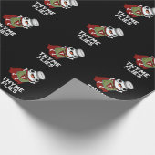 Thyme Flies Funny Herb Pun Dark BG Cadeaupapier (Hoek)