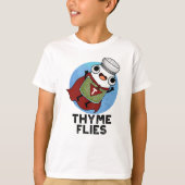 Thyme Flies Funny Herb Pun T-shirt (Voorkant)